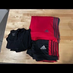 Bundle of 2 adidas basketball shorts, Size M